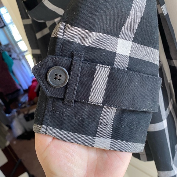 Merona Striped Trench Coat Jacket - Picture 7 of 9